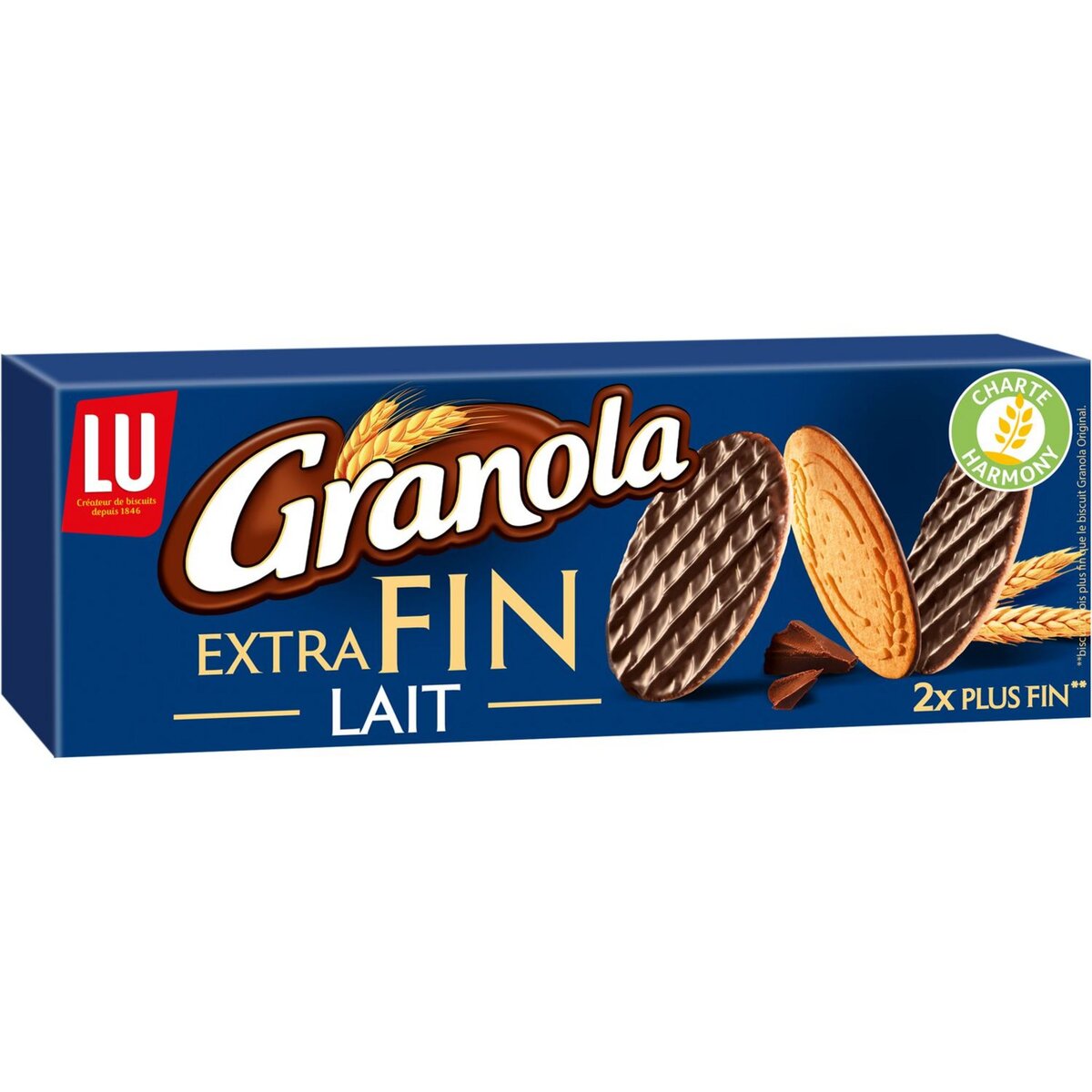 GRANOLA Biscuits sablés extra fins nappés de chocolat au lait 170g