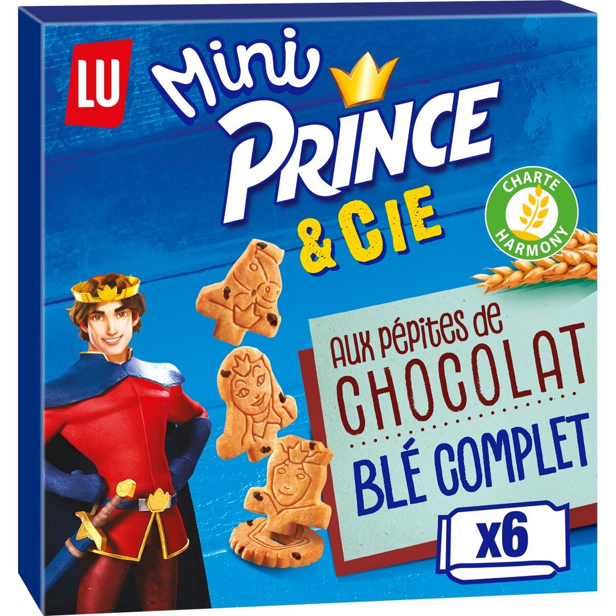 PRINCE Mini biscuits aux pépites de chocolat sans conservateurs, sachets fraîcheur 147g