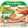 FLEURY MICHON Fleury Michon filet de poulet aux herbes tranche x4 -120g