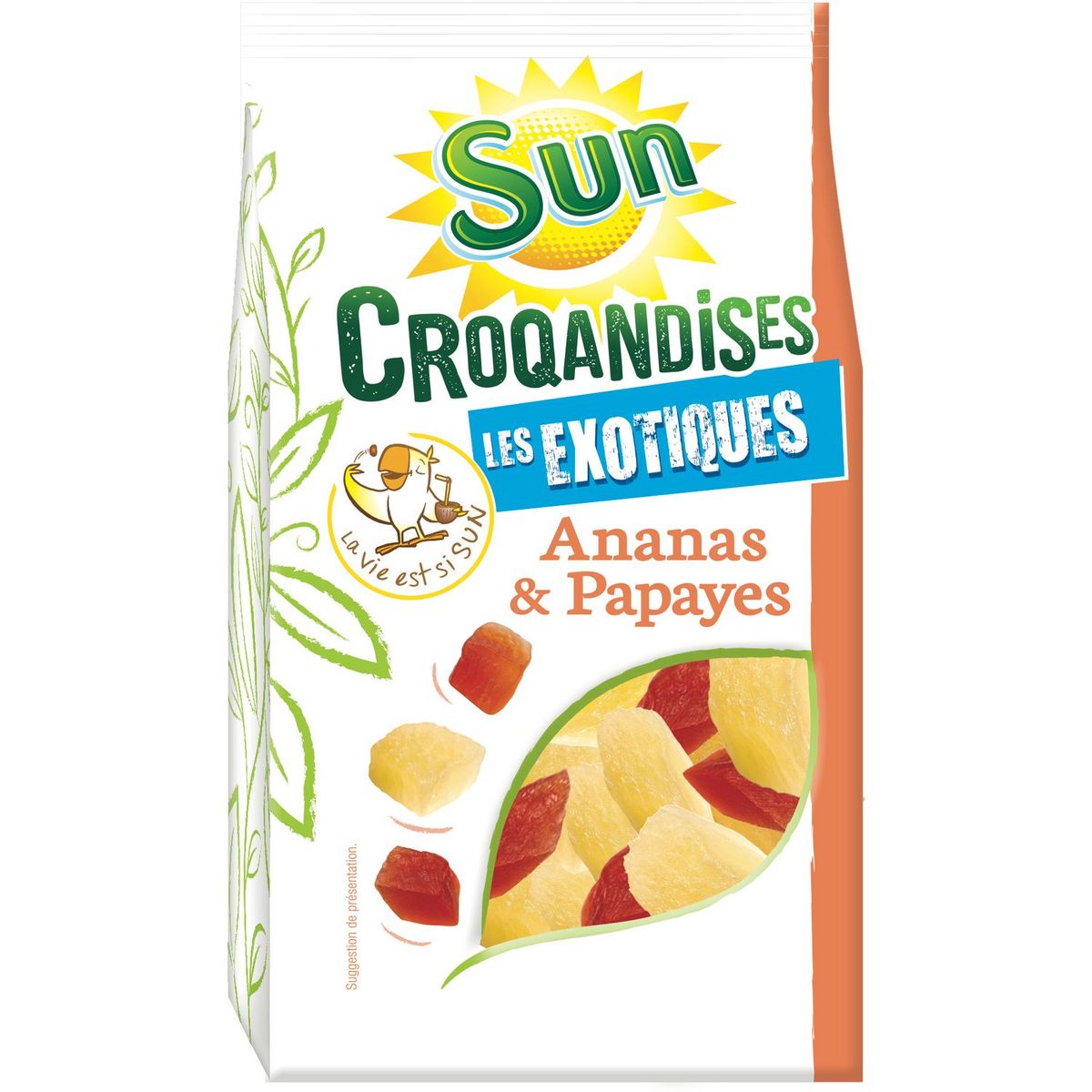 SUN Sun ananas papaye en cube 250g