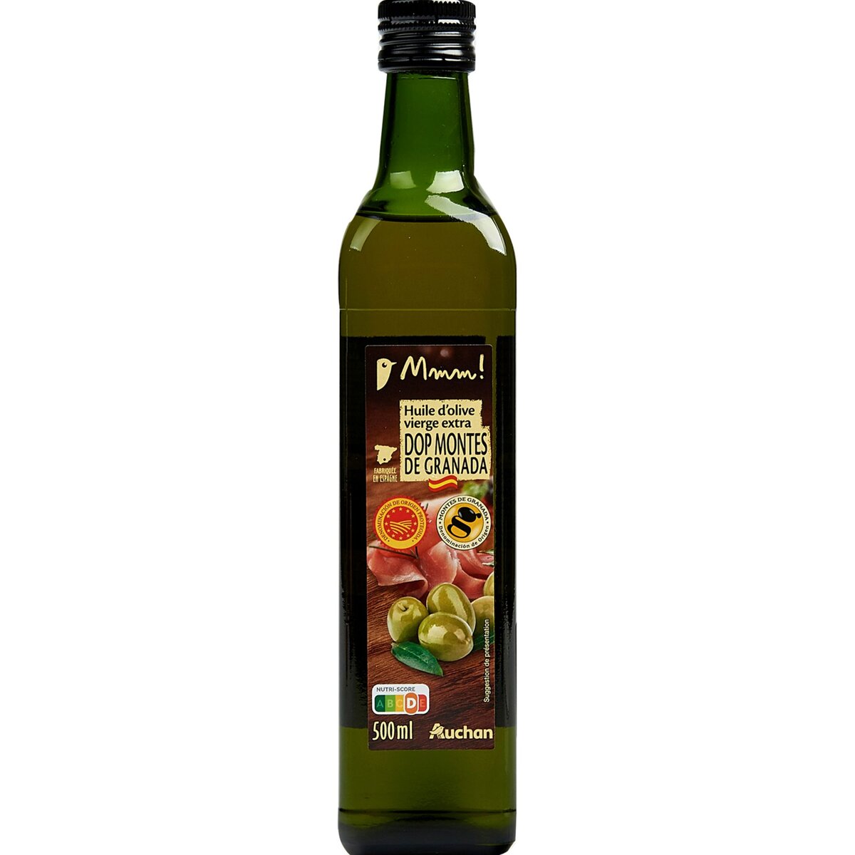 AUCHAN MMM! Huile d'olive vierge extra DOP Montes de Granada 50cl
