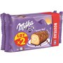 MILKA Tender roll génoises nappés de chocolat sachets fraîcheur Lot de 2 2x4 gâteaux 2x148g
