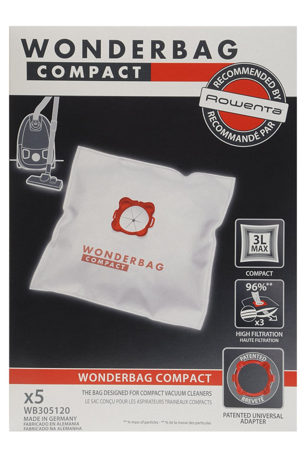 Voir la diapositive 5 : WONDERBAG Accessoires Entretien WB305120 - Sac synthétique universel Wonderbag Compact 3L x5