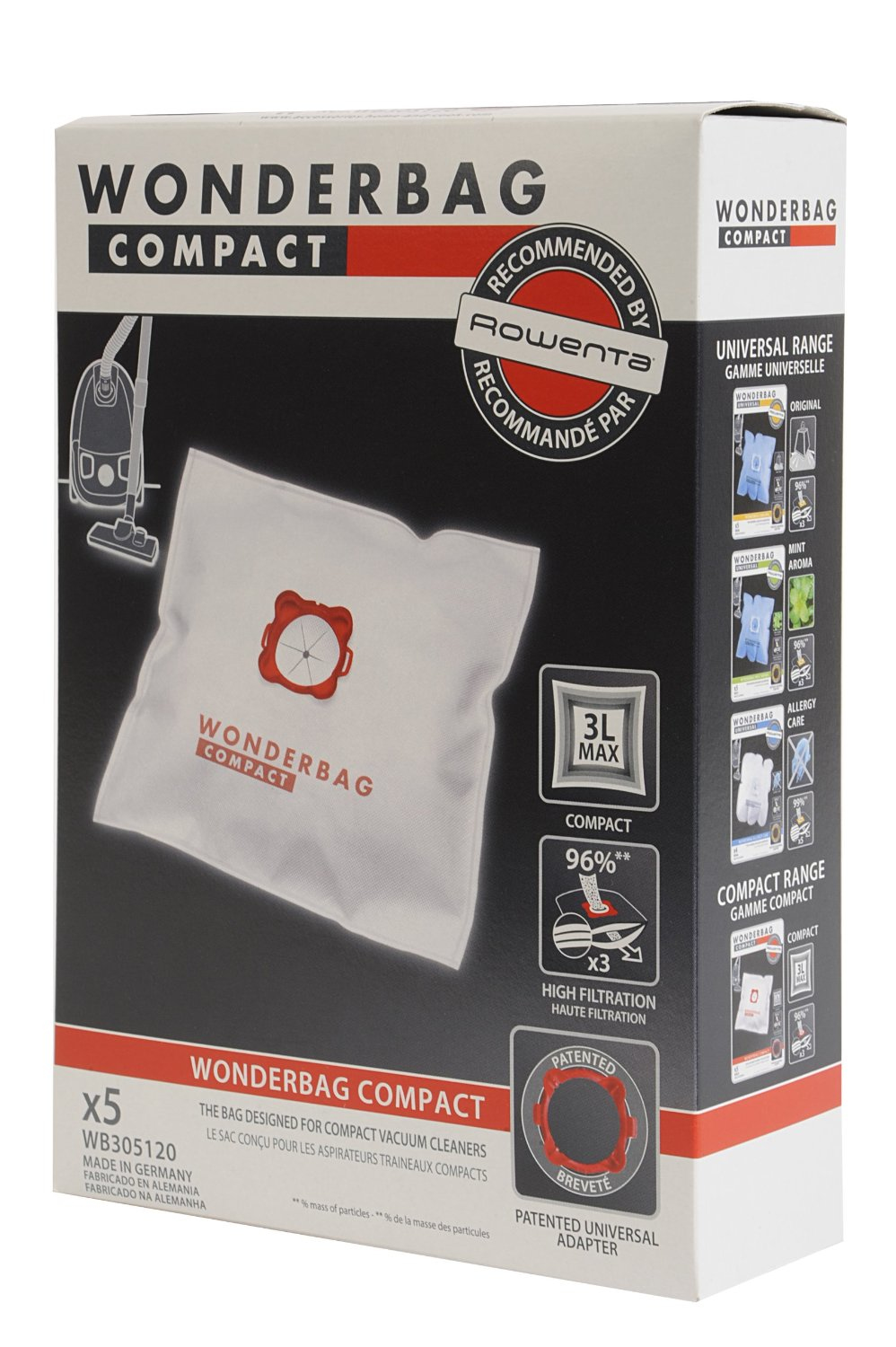 Voir la diapositive 6 : WONDERBAG Accessoires Entretien WB305120 - Sac synthétique universel Wonderbag Compact 3L x5