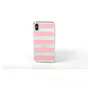 QILIVE Coque Trendy pour Samsung Galaxy A20e - Blanc à rayures roses