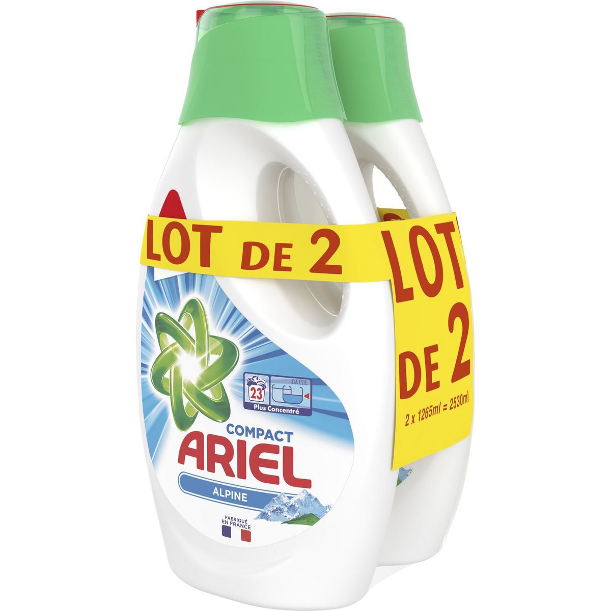 ARIEL Lessive liquide alpine 23 lavages 1,265l