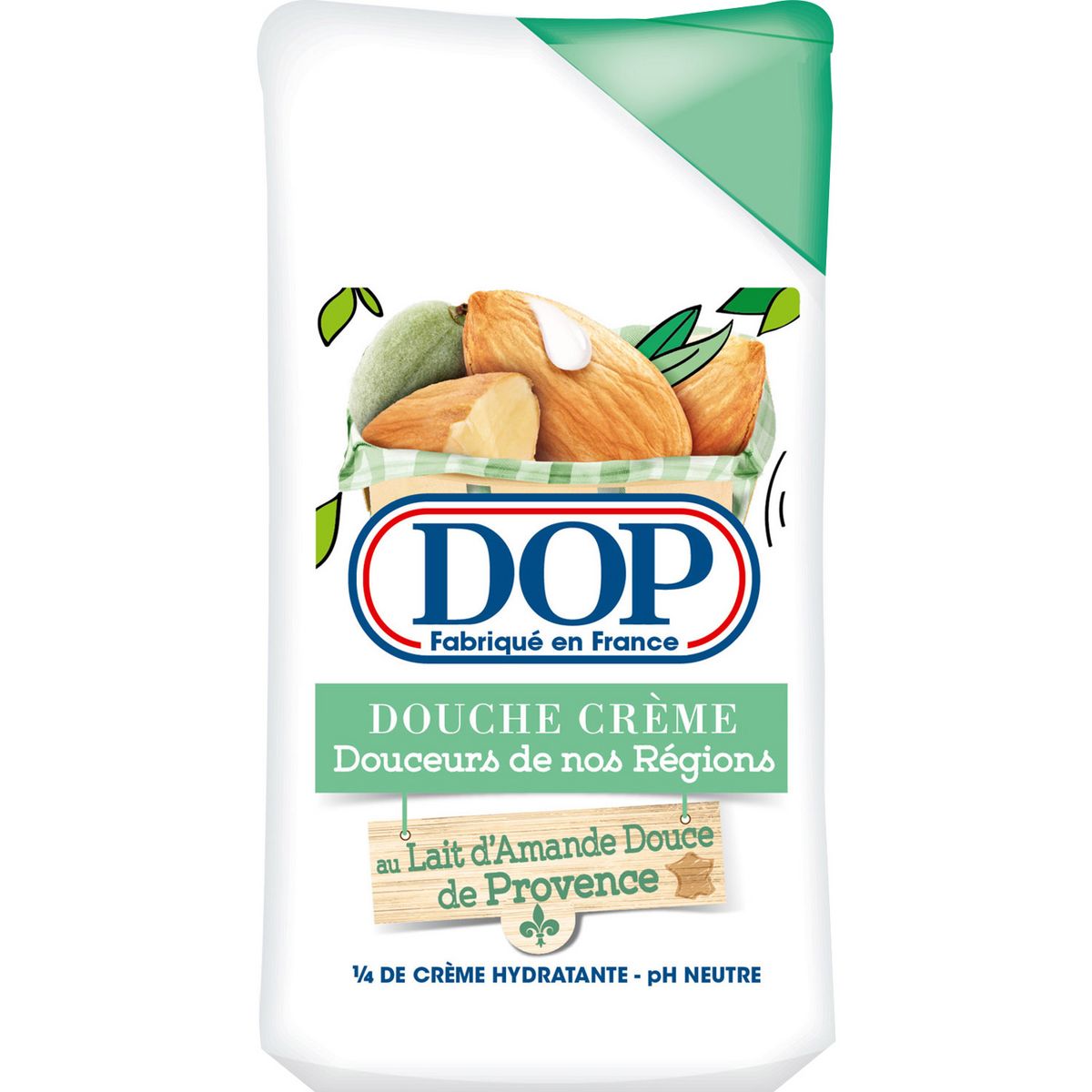 DOP Douceurs de nos régions crème de douche lait d'amande 250ml