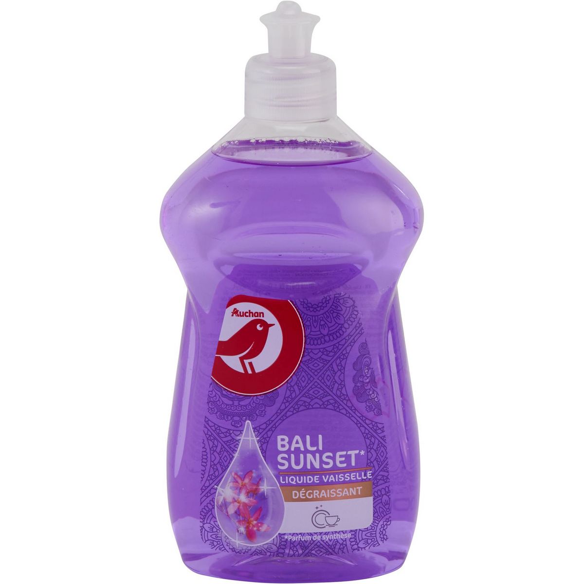 AUCHAN Liquide vaisselle dégraissant Bali sunset 500ml