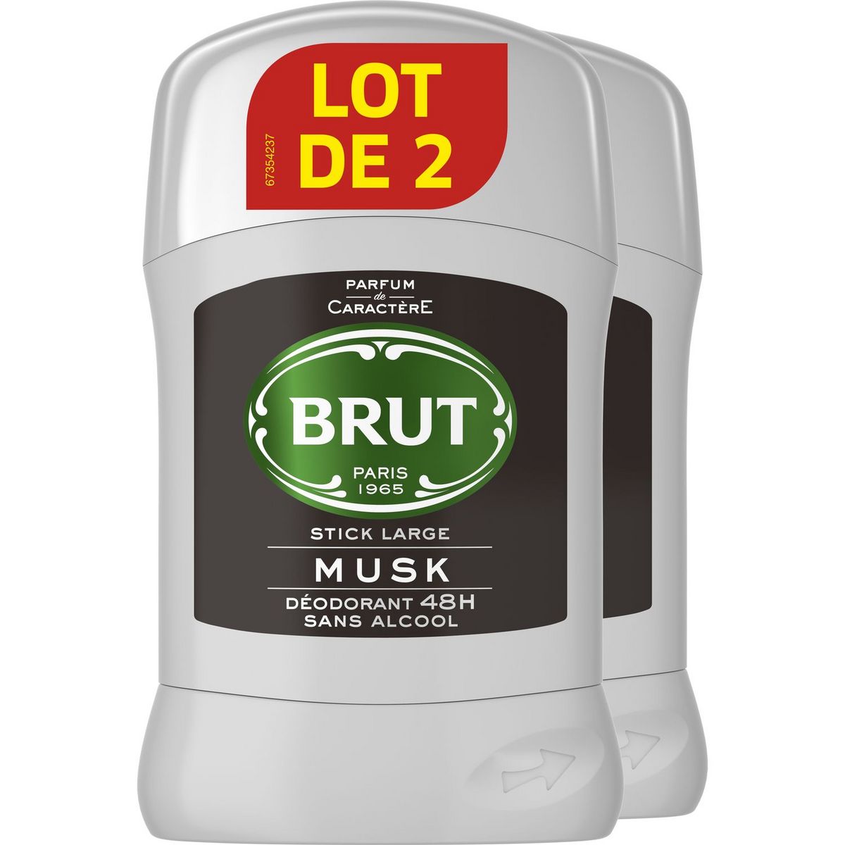 BRUT Déodorant stick musc 2x50ml