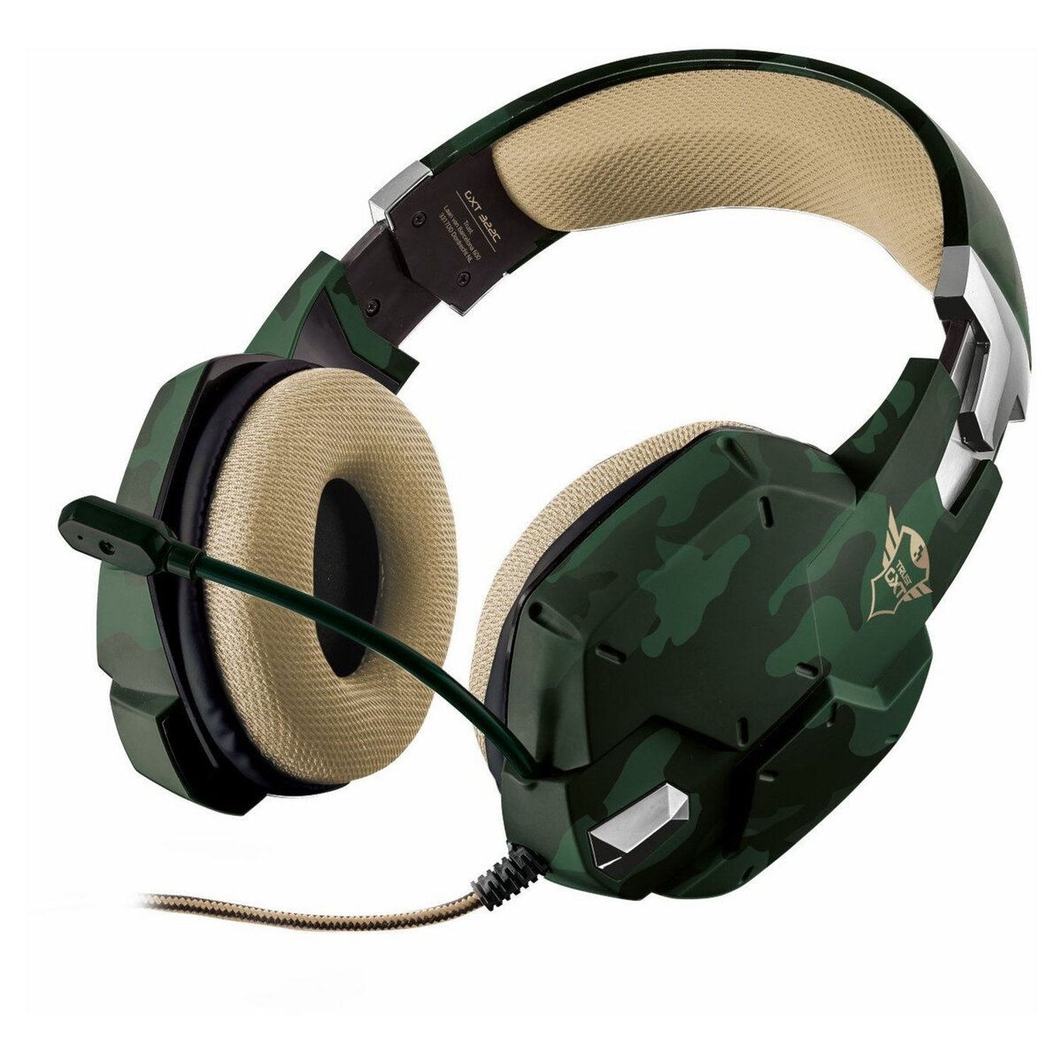 TRUST Casque gaming filaire GXT322 Vert camouflage