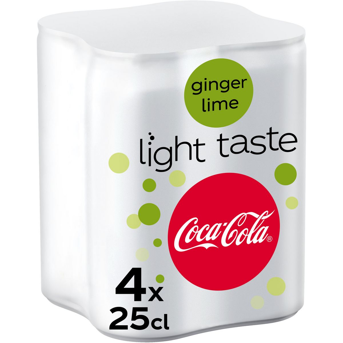 COCA-COLA Boisson gazeuse aux extraits végétaux light saveur ginger 4x25cl