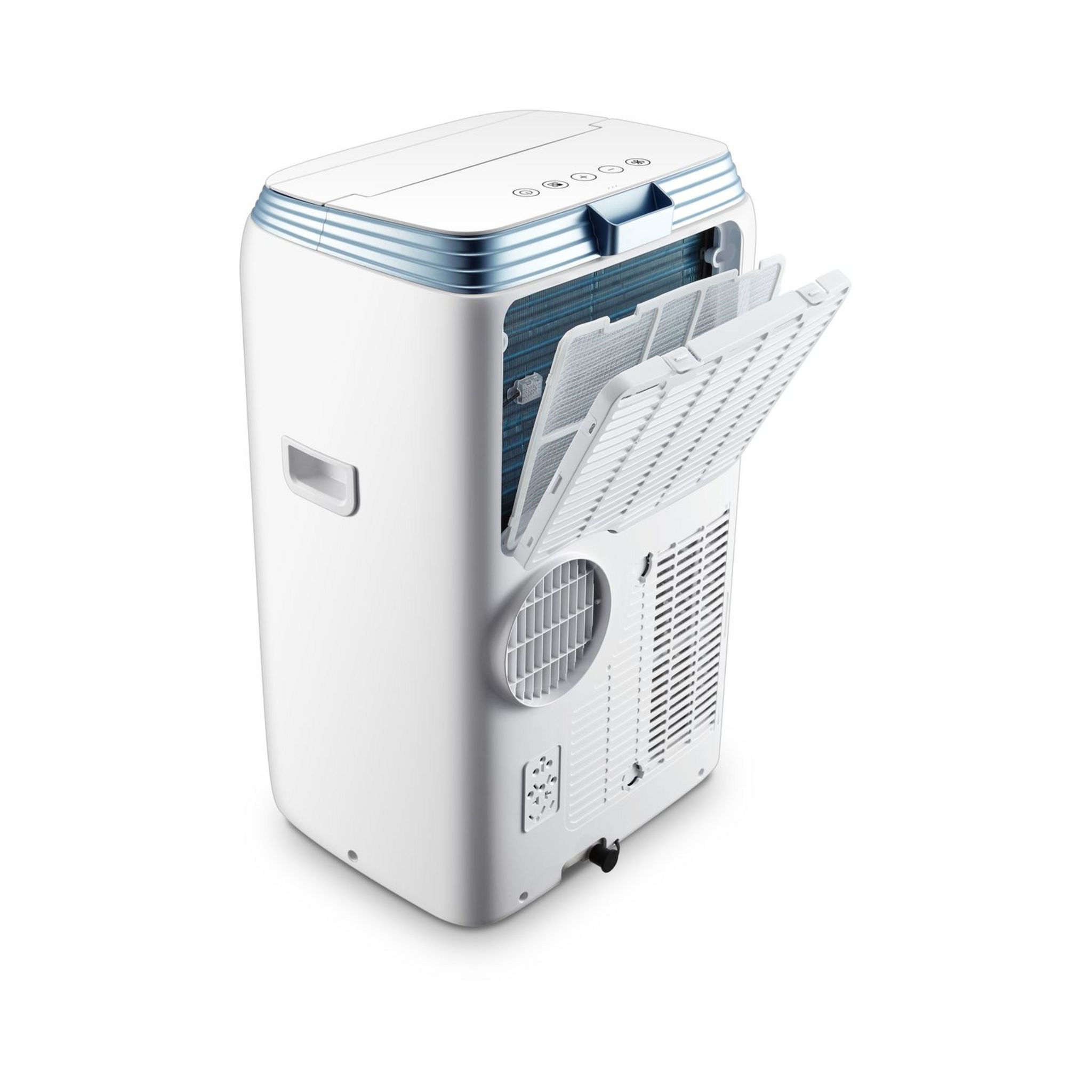 Voir la diapositive 4 : QILIVE Climatiseur mobile réversible 2-en-1 chauffant 152313 - Blanc