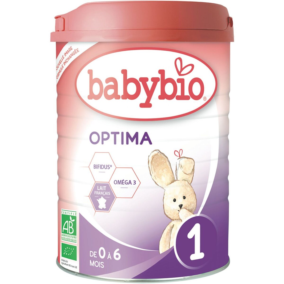 BABYBIO Optima 1 lait 1er âge en poudre dès la naissance à 6 mois 900g