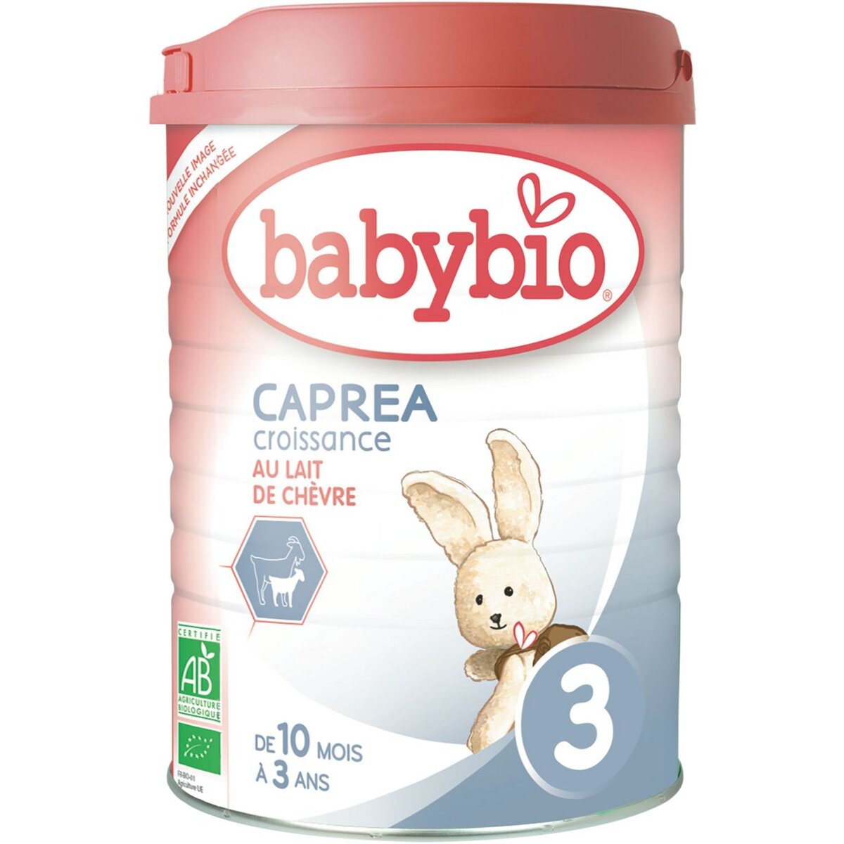 BABYBIO Caprea 3 lait de croissance de chèvre bio en poudre dès 10 mois 900g