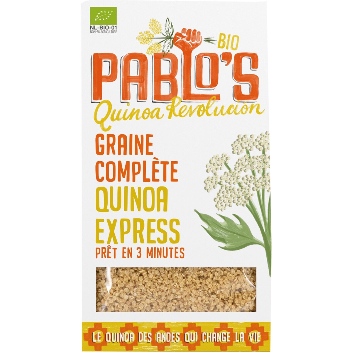 PABLO'S Quinoa bio graine complète express 200g