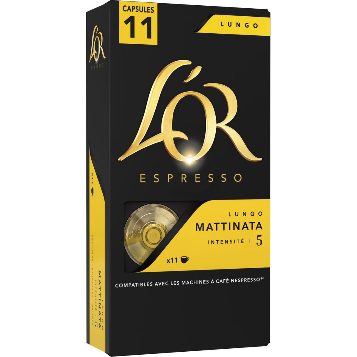 L'OR ESPRESSO Café lungo mattinata en capsule compatible Nespresso 11 capsules 57g