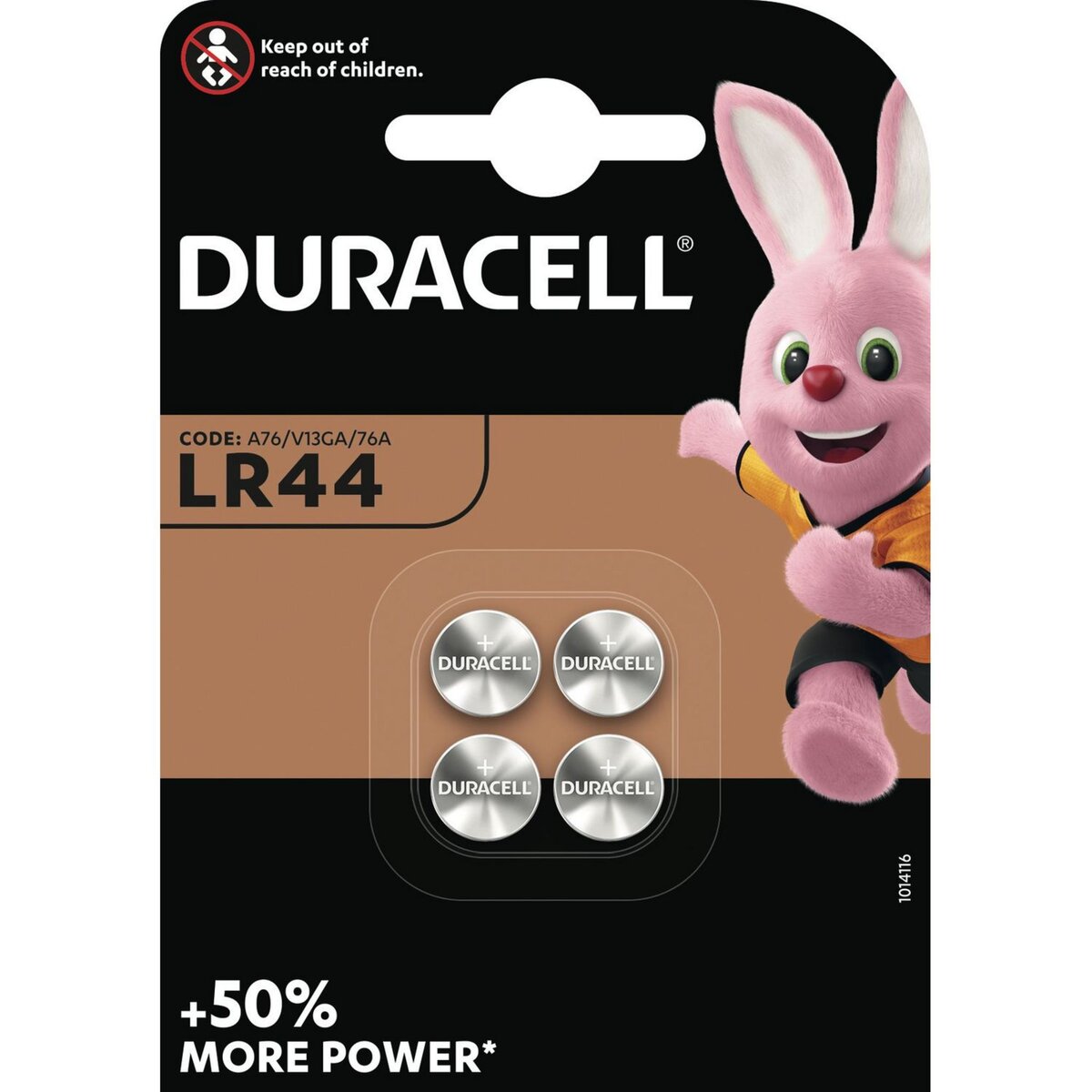 DURACELL Piles bouton LR44 alcaline 1.5v plus power