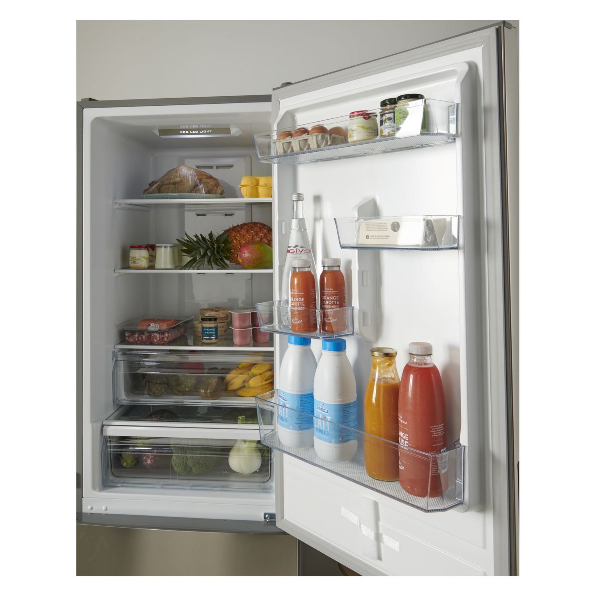 Voir la diapositive 10 : QILIVE Réfrigérateur combiné 133124, 302 L, Froid ventilé No Frost