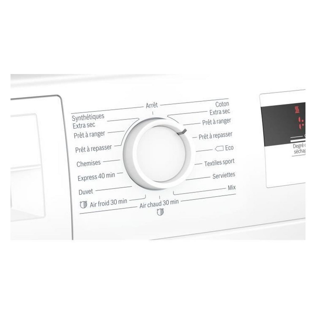 BOSCH Sèche linge hublot WTH83002FF, 7 kg, Pompe à chaleur, A+