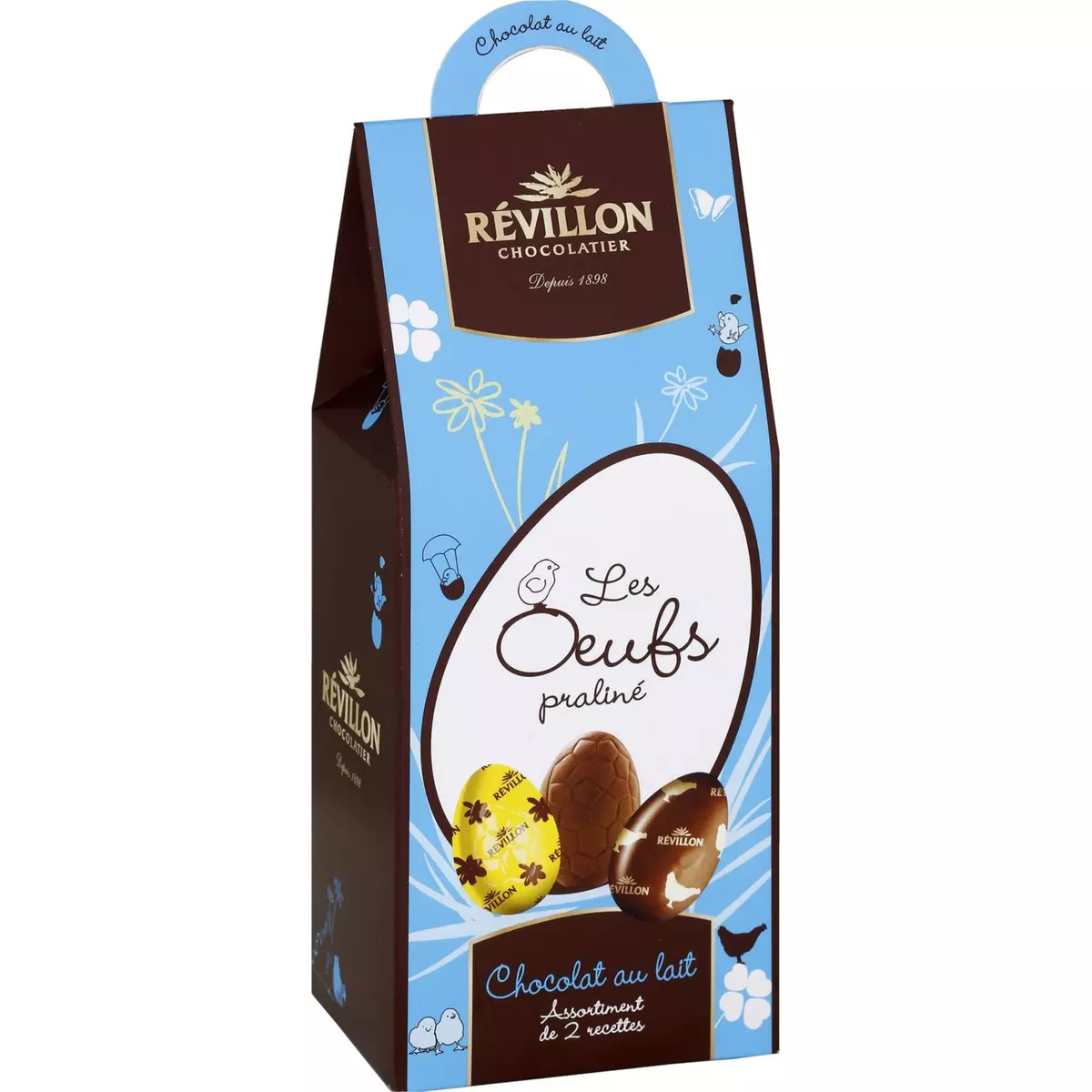 REVILLON Revillon Les petits oeufs assortiment chocolat au lait 190g