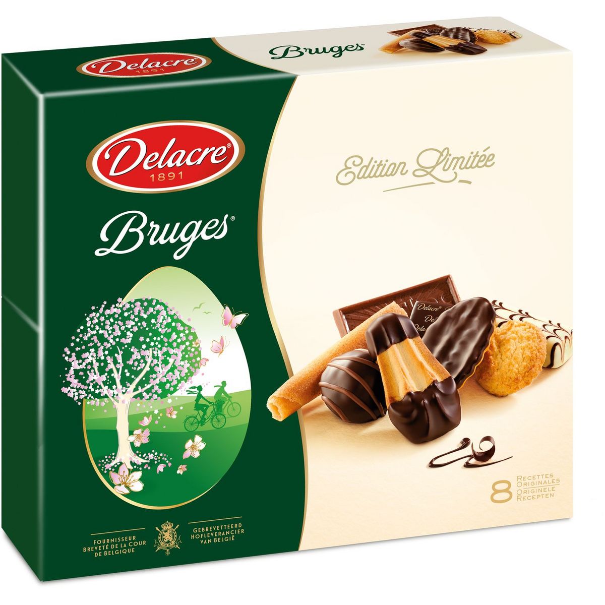 DELACRE Delacre assortiment de 8 biscuits 2x200g 2x200g
