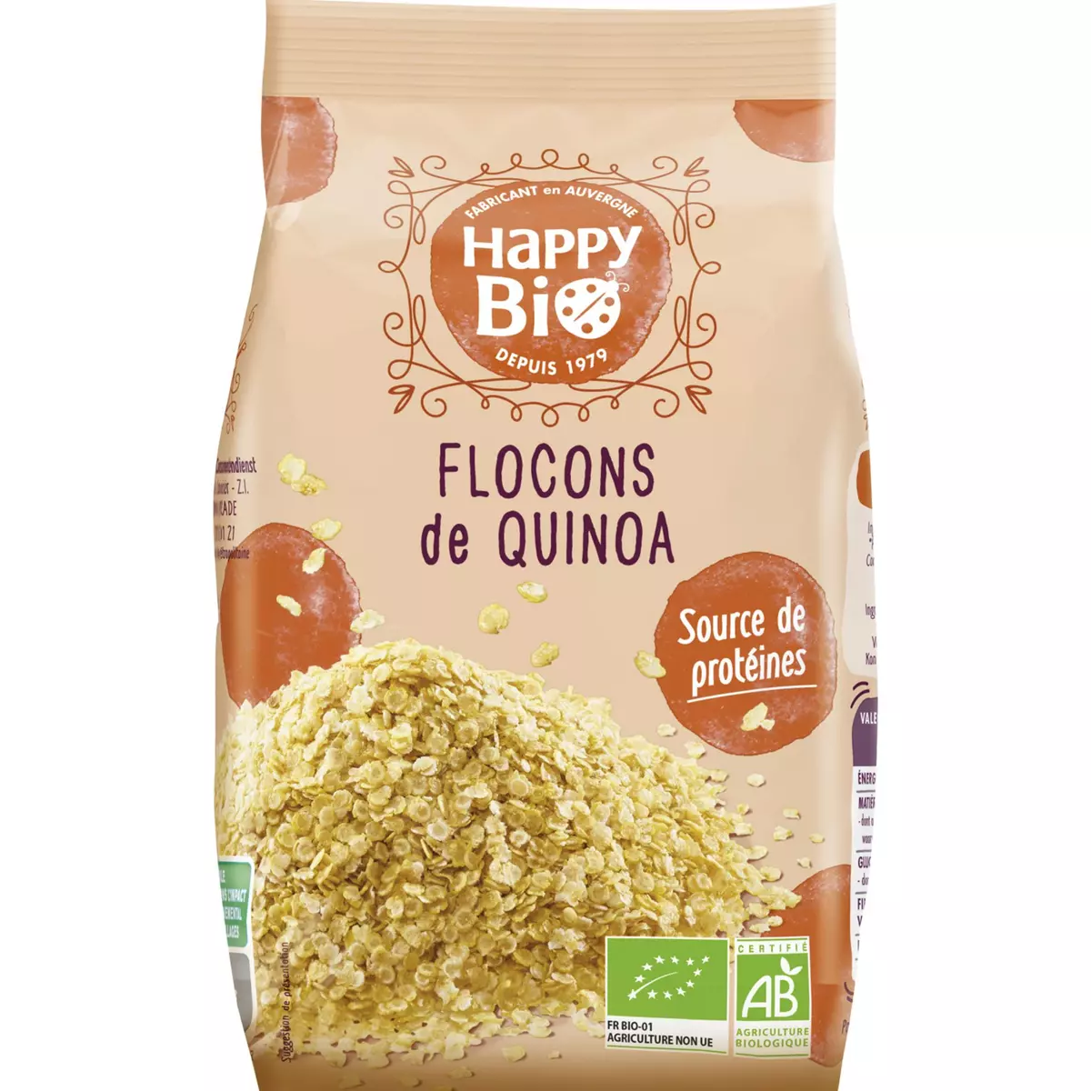 HAPPY BIO Happy Bio flocon de quinoa 350g