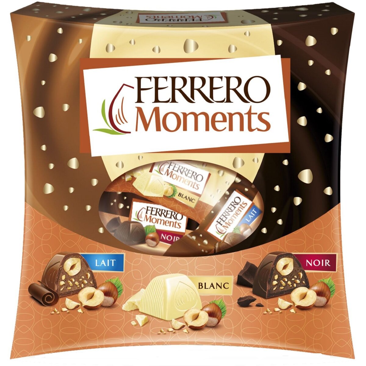 FERRERO Ferrero Moments assortiment de chocolat blanc, au lait et noir 190g 190g