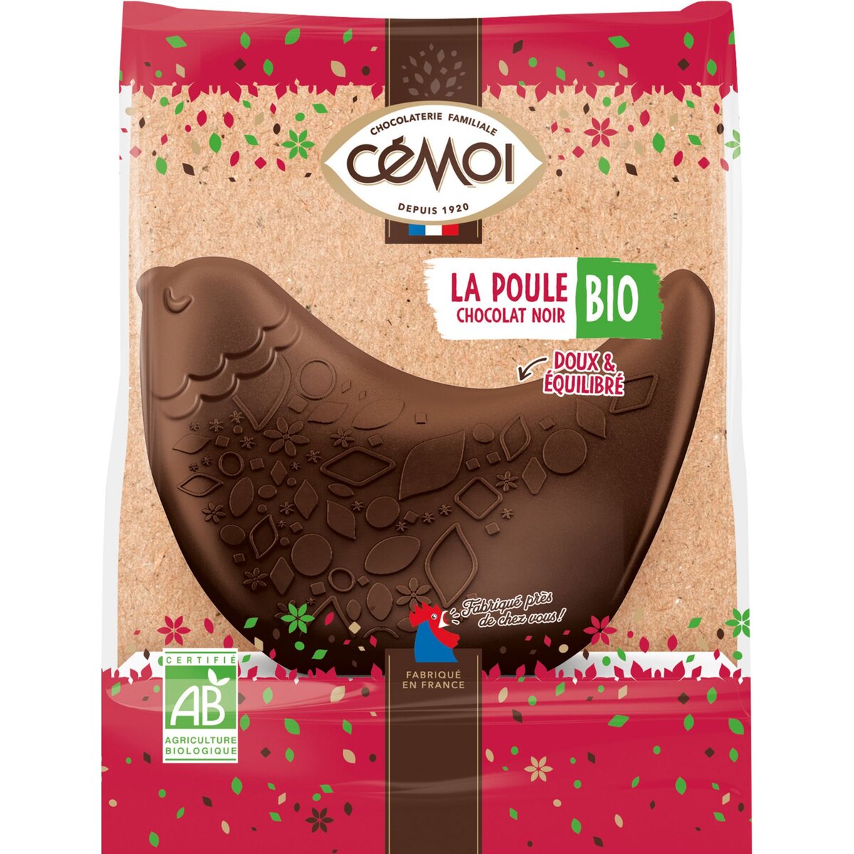 CEMOI Cemoi poule chocolat noir bio 100g