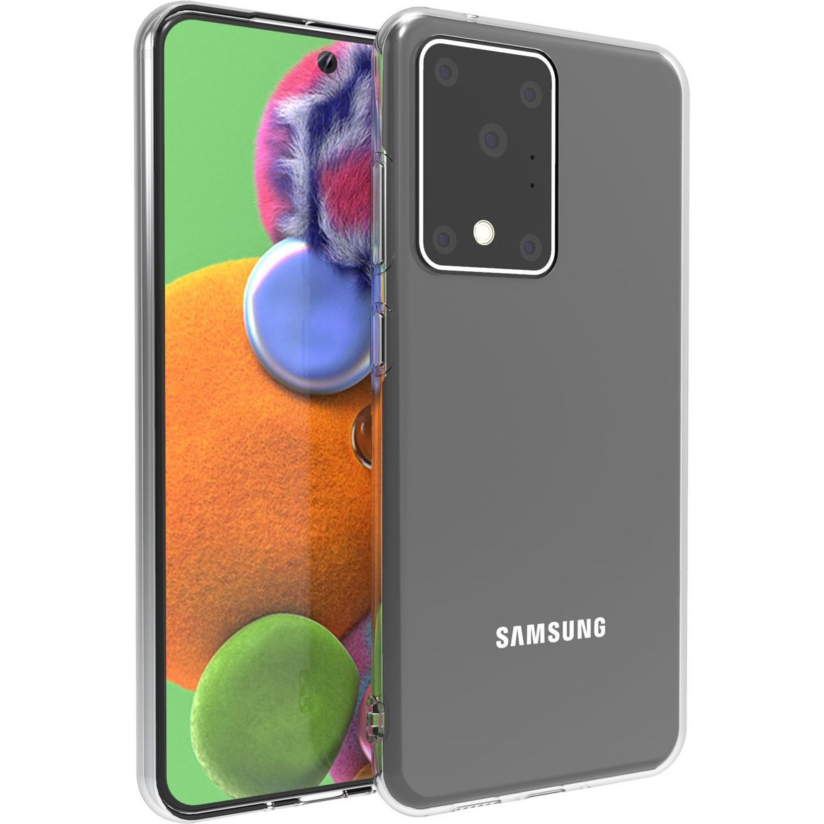 QILIVE Coque pour Samsung Galaxy S20 Ultra - Transparent