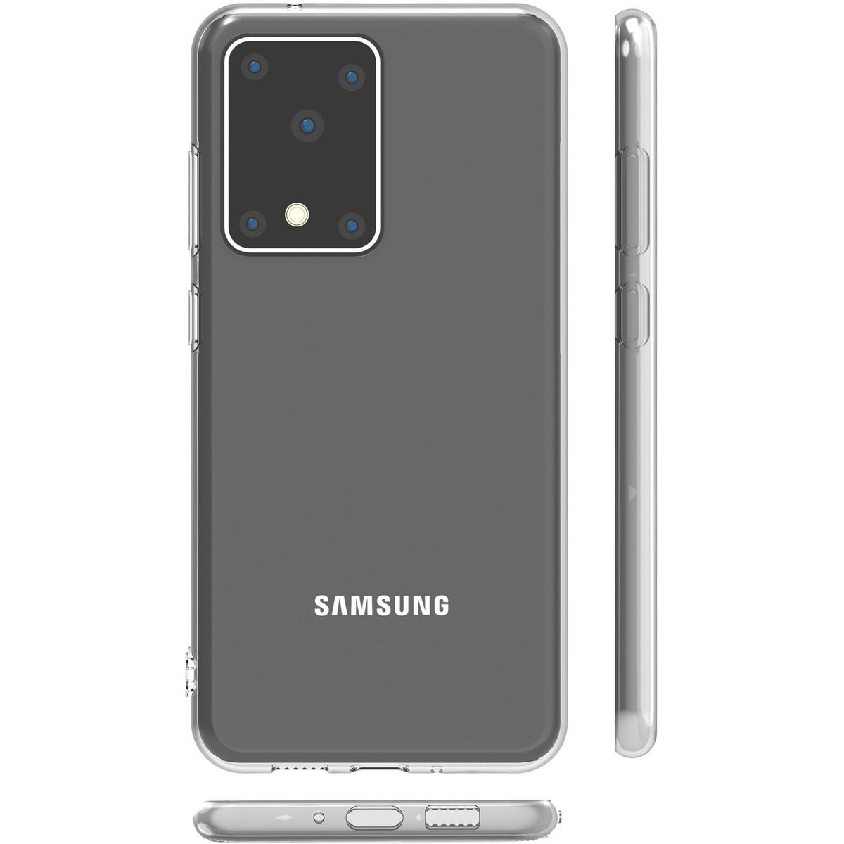 QILIVE Coque pour Samsung Galaxy S20 Ultra - Transparent