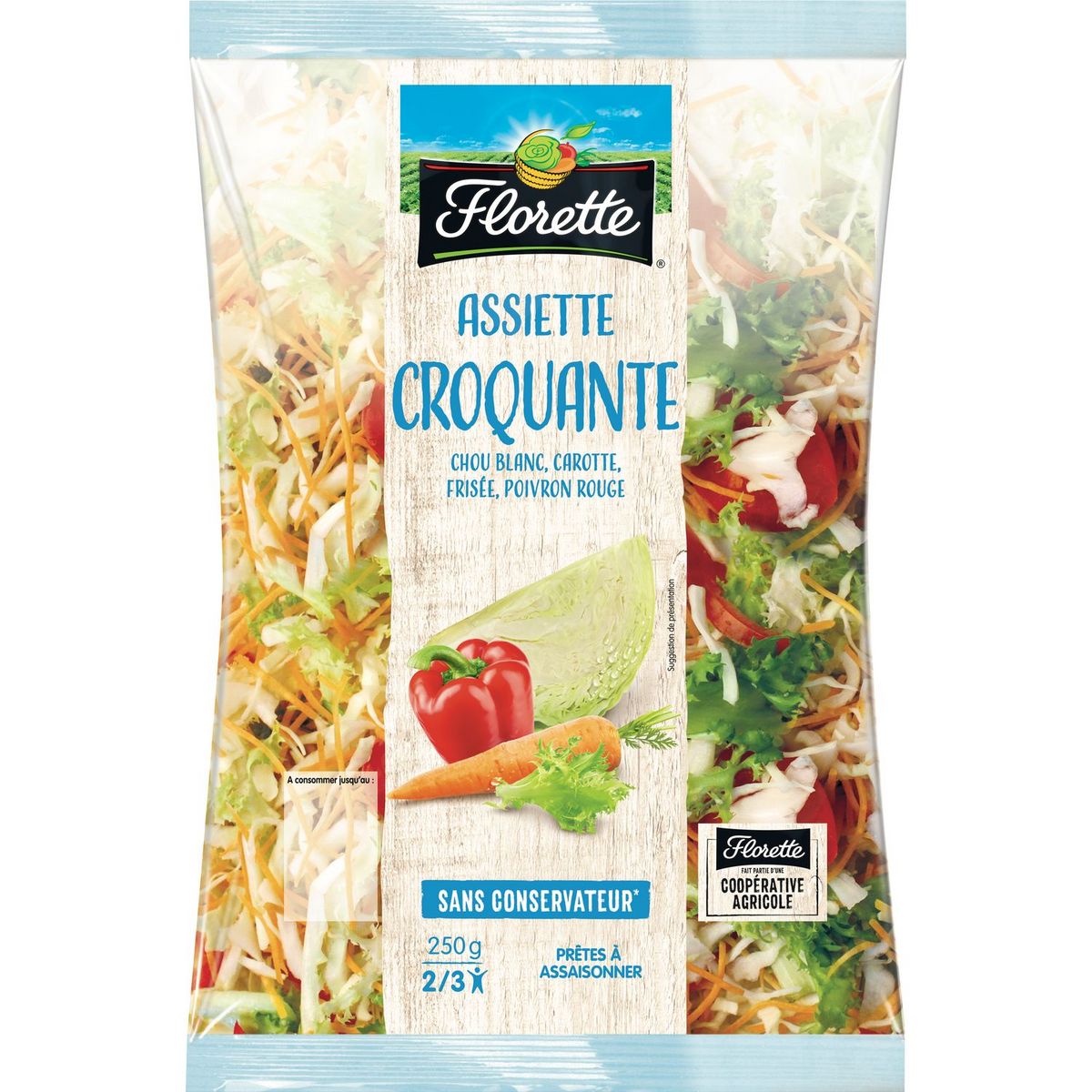 FLORETTE Assiette croquante Mélange légumes 250g