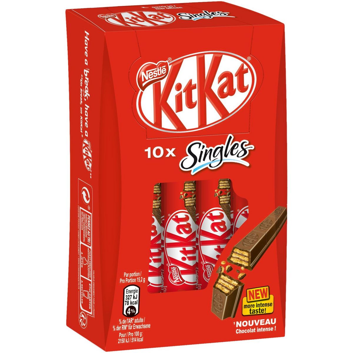 KIT KAT Kit kat single x10 - 152g