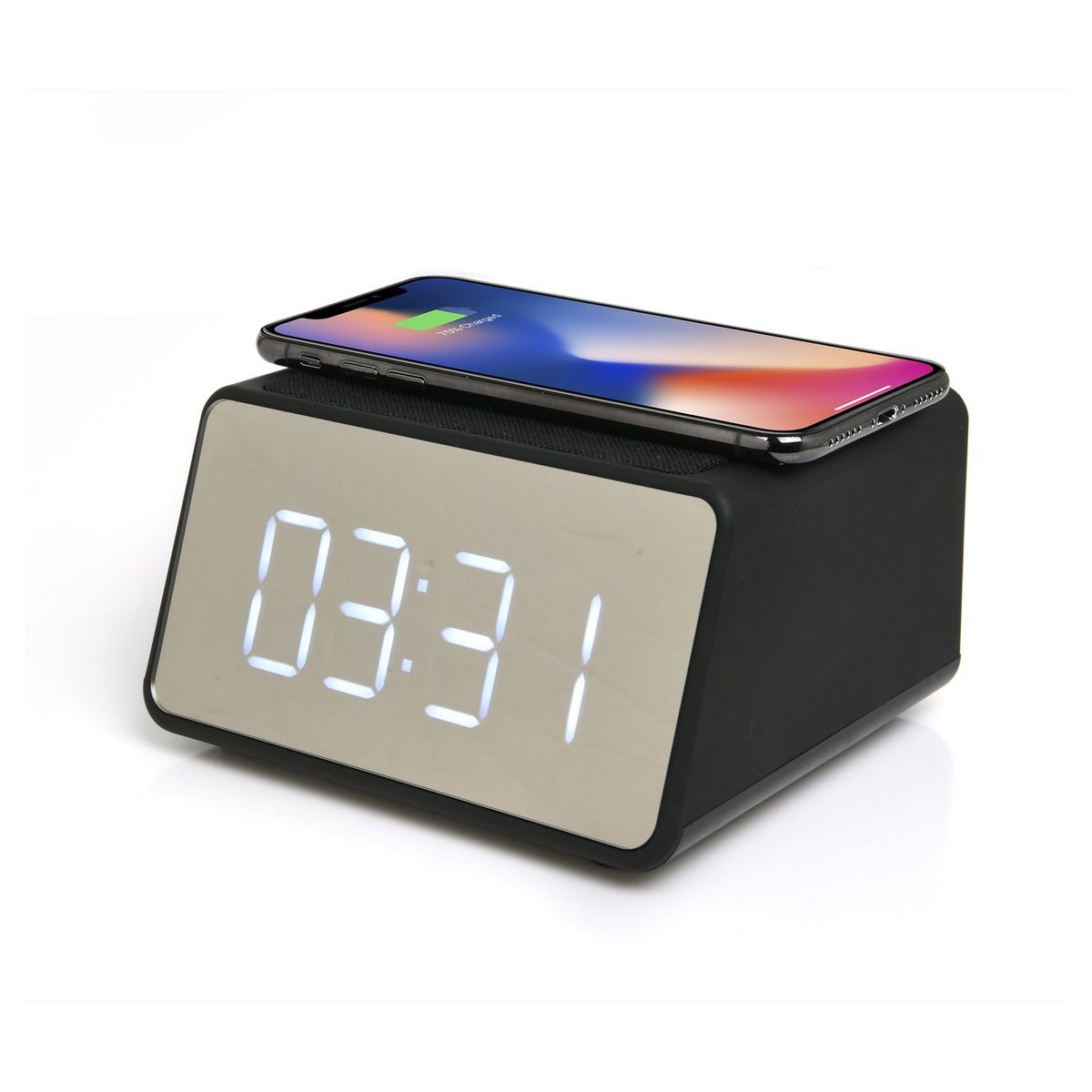 BLAUPUNKT Radio réveil Bluetooth avec base induction - Noir - BLP2850