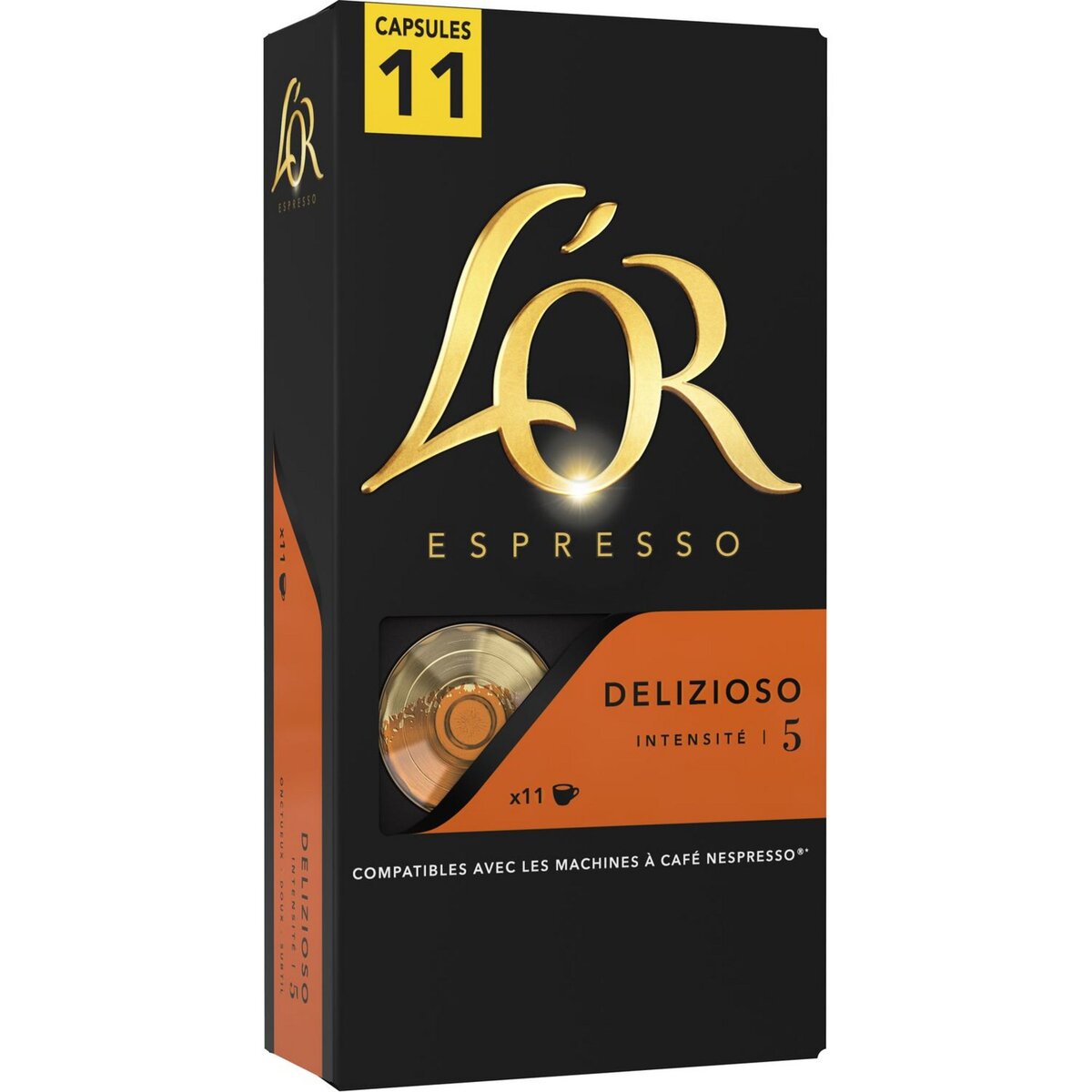 L'OR ESPRESSO Café delzioso en capsule compatible Nespresso 11 capsules 57g
