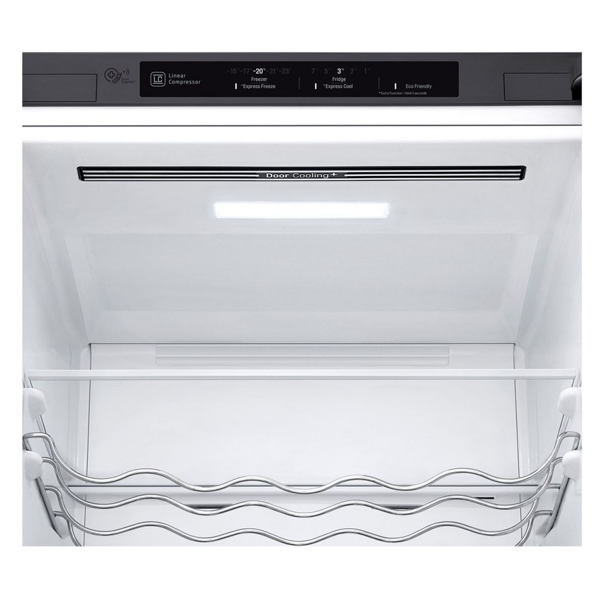 LG Réfrigérateur combiné GBB62PZGFN, 384 L, Froid ventilé