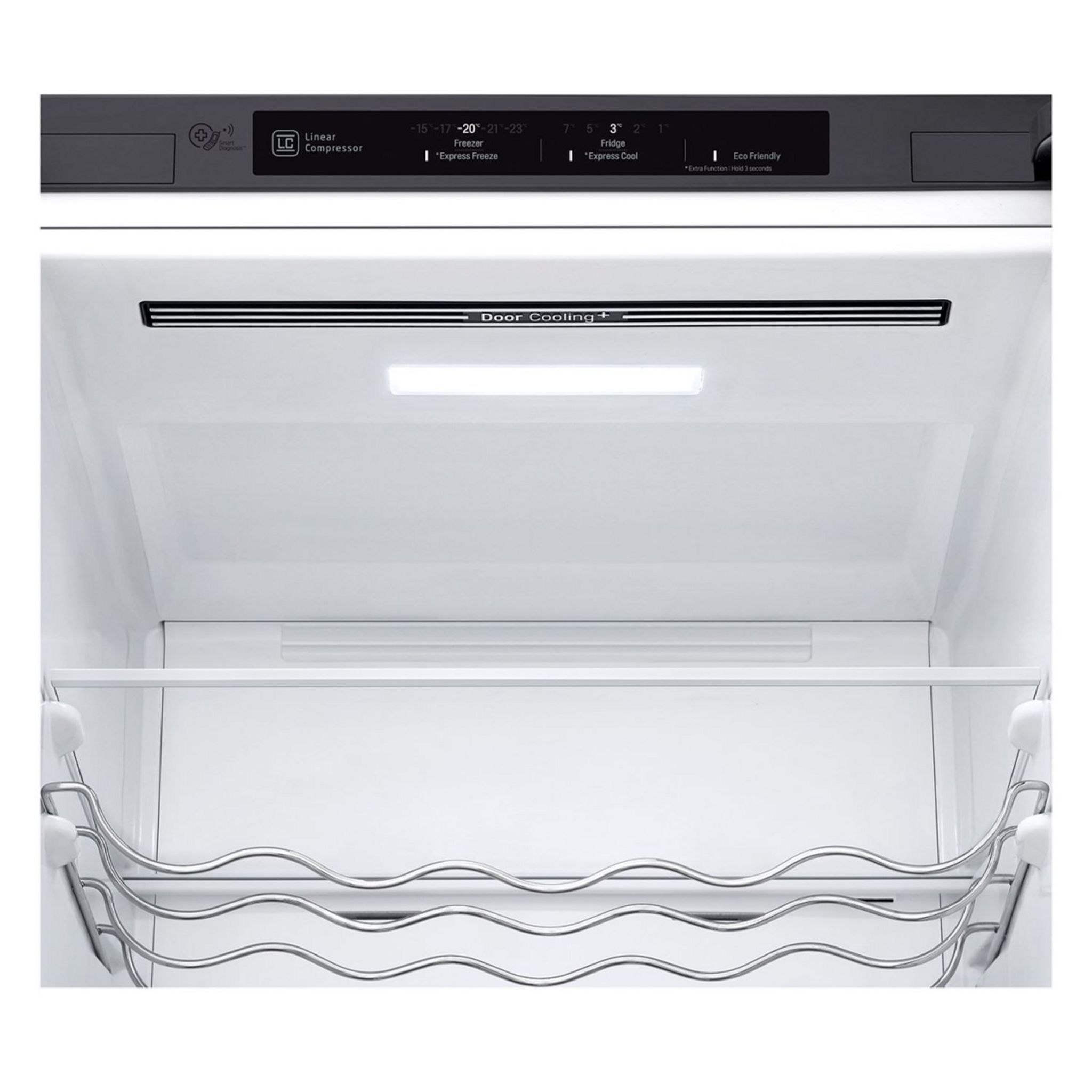 Voir la diapositive 3 : LG Réfrigérateur combiné GBB62PZGFN, 384 L, Froid ventilé