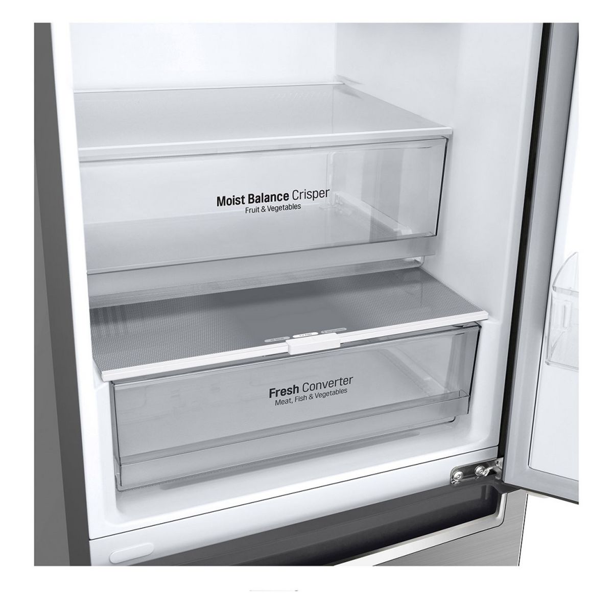 LG Réfrigérateur combiné GBB62PZGFN, 384 L, Froid ventilé