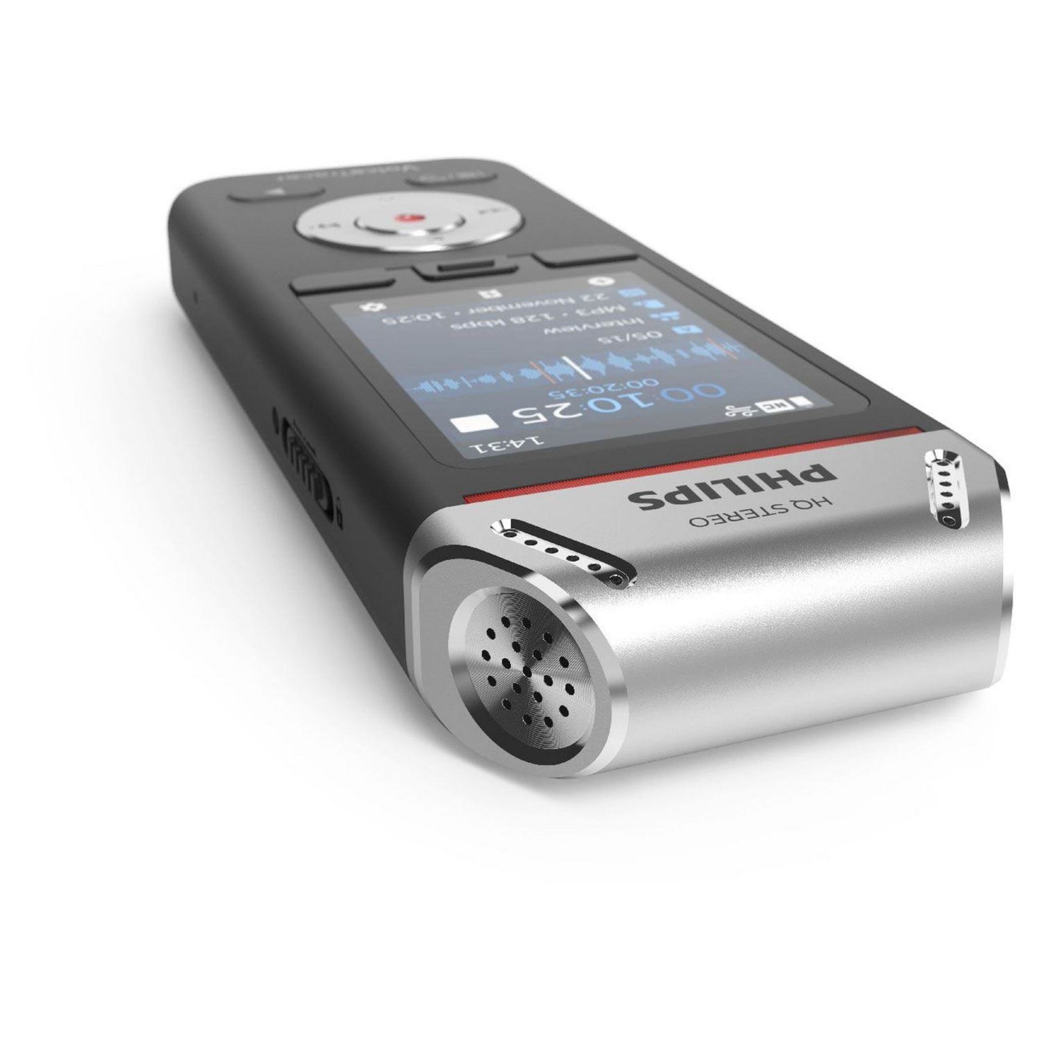 Voir la diapositive 5 : PHILIPS Dictaphone Voice Tracer DVT2110 - Noir/Chrome