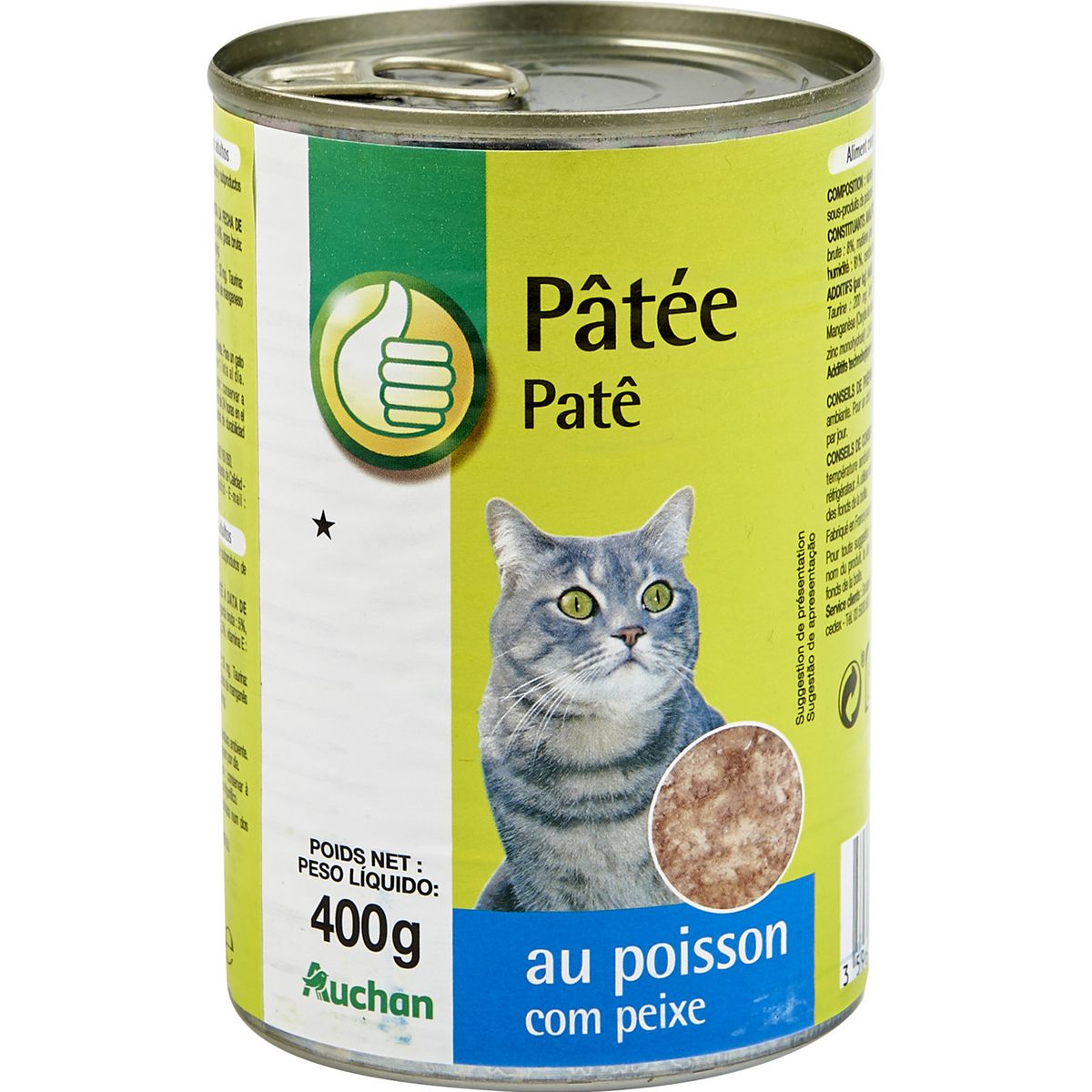 POUCE Boîte pâtée au poisson pour chat 400g