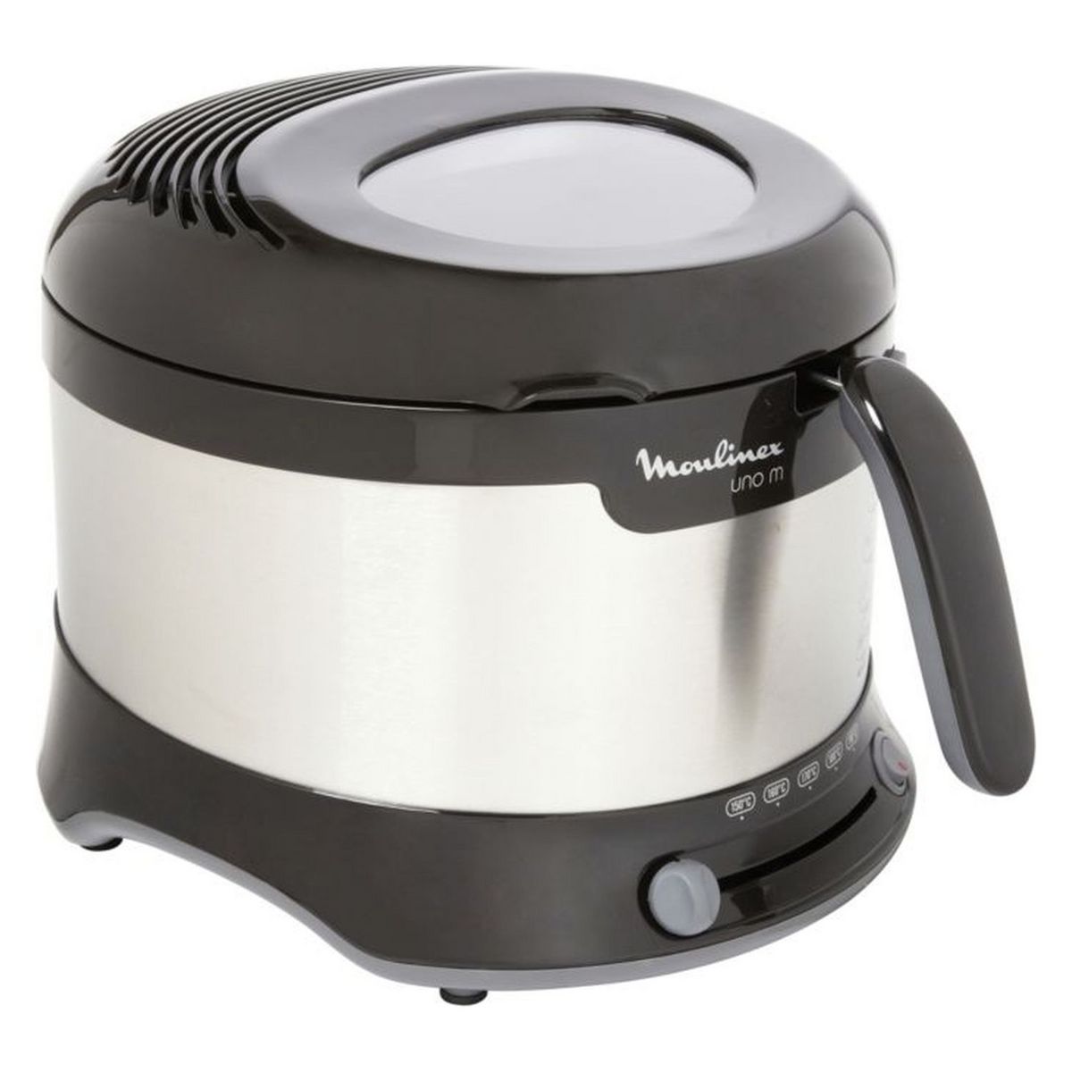 MOULINEX Friteuse UNO M INOX AF135D10, Noir/Inox