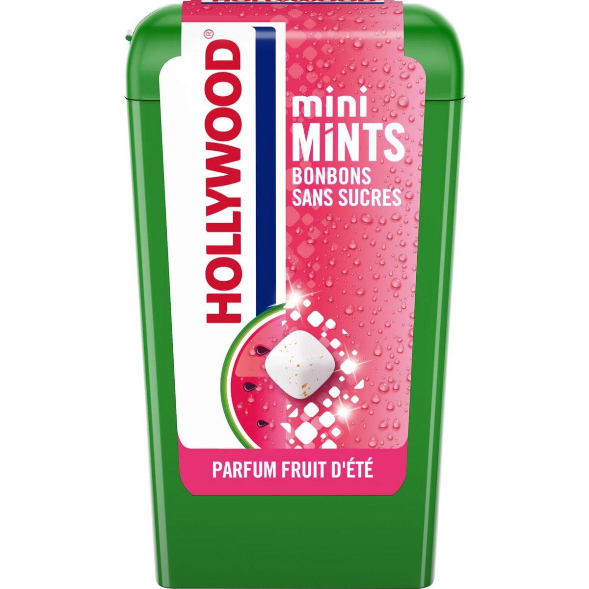 HOLLYWOOD Mini mints bonbons sans sucres fruit d'été 12,5g