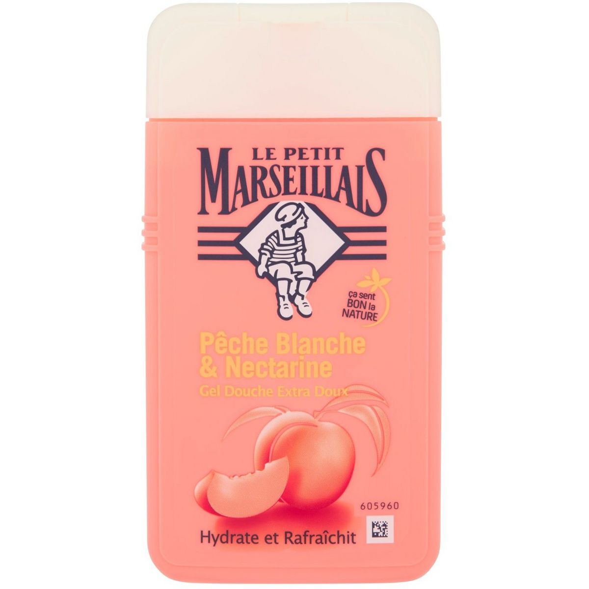 LE PETIT MARSEILLAIS Gel douche extra doux pêche blanche et nectarine 250ml