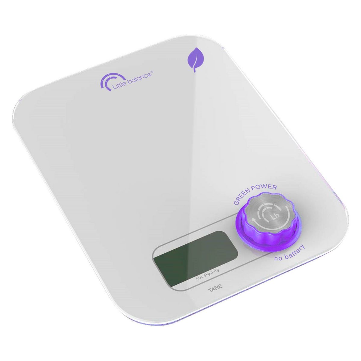 LITTLE BALANCE Balance culinaire sans pile Kinetic Flower - Blanc