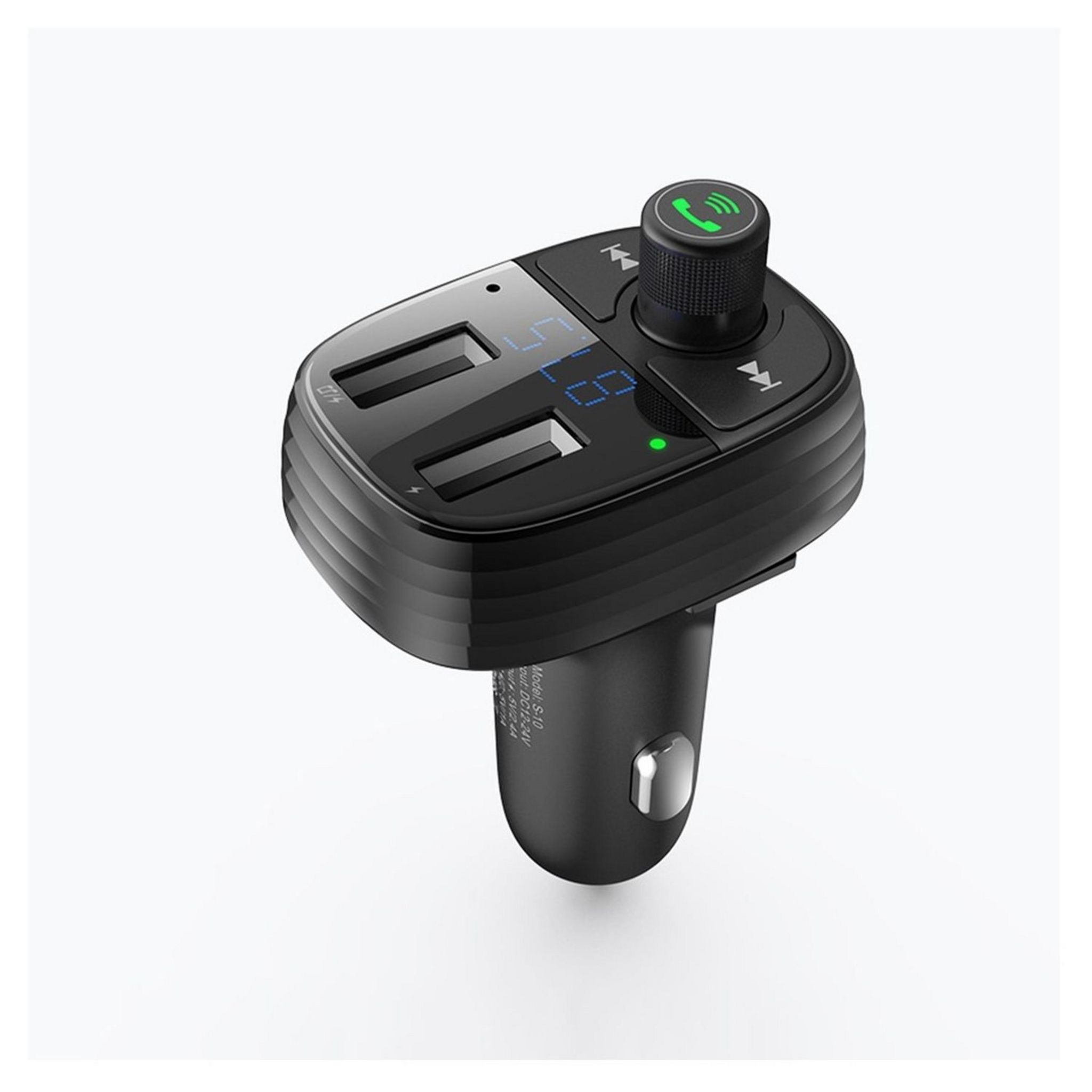 Adaptateur Allume-Cigare 2 Ports USB Moxie – Noir – Version 3 – Chargement Rapide