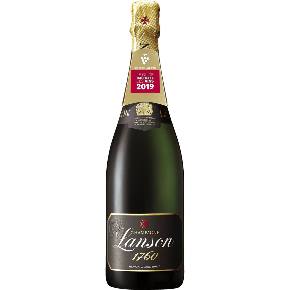 LANSON AOP Champagne brut black label 176 75cl