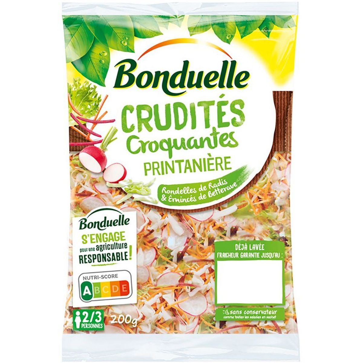 BONDUELLE Crudités croquantes printanière 200g
