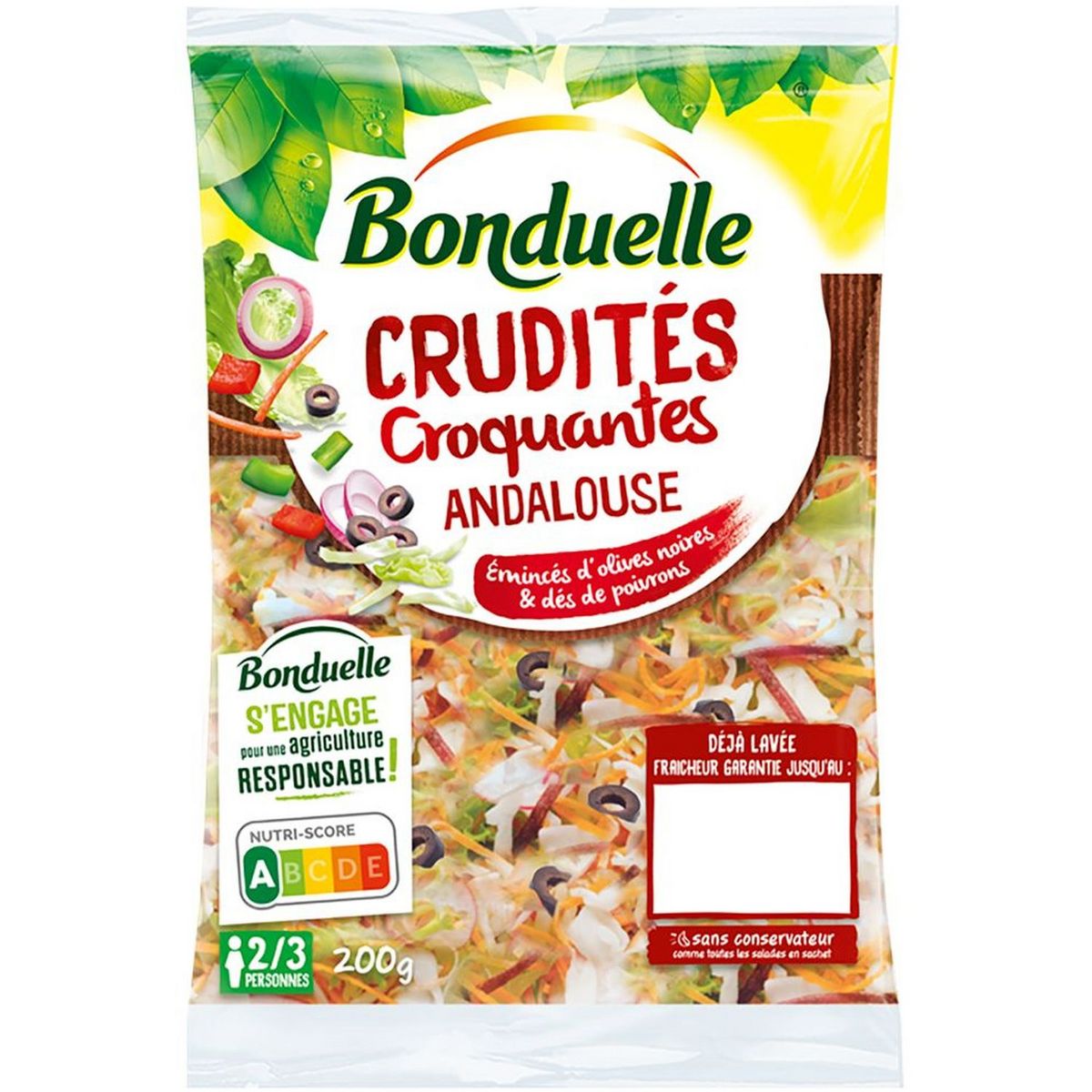 BONDUELLE Bonduelle crudités croquantes andalouse 200g