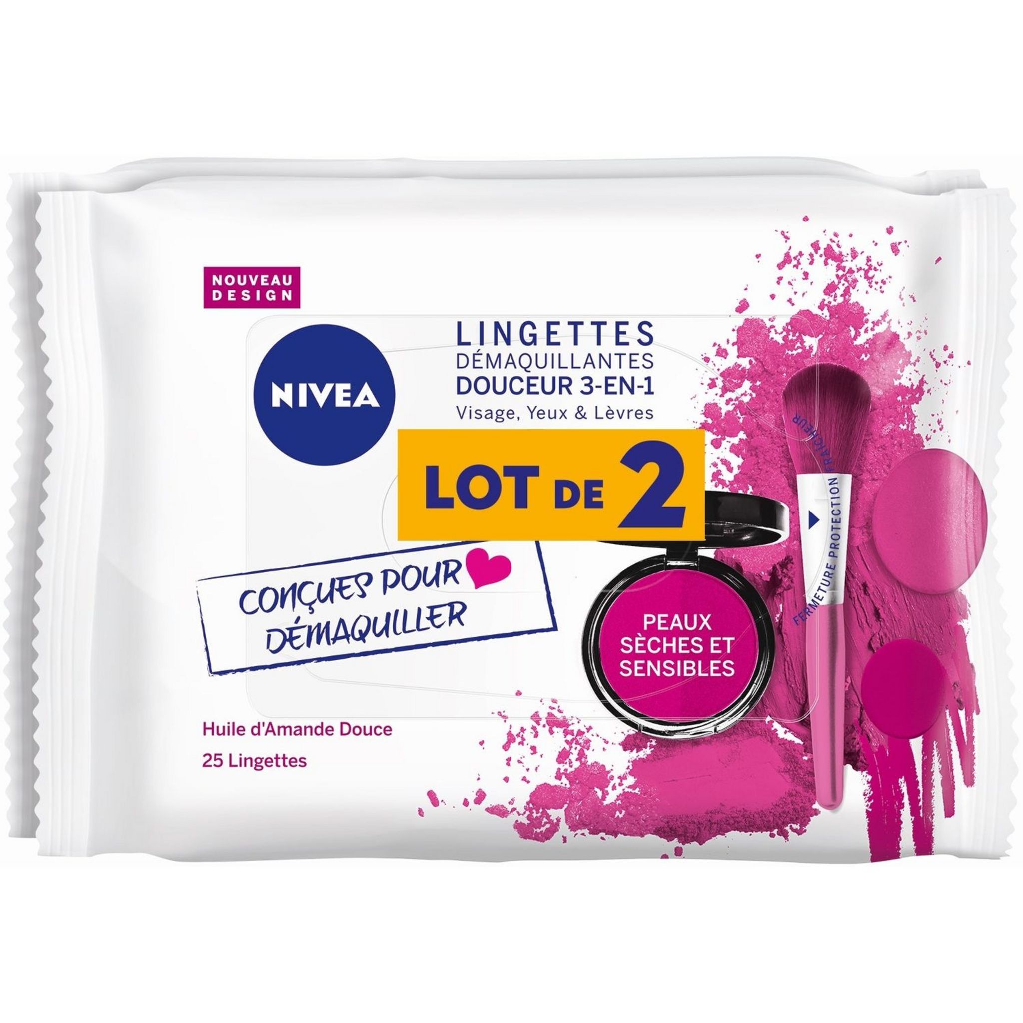 Lot De 2 Crèmes Hydratantes Nivea Amande Douce - Pour Le Corps - Parfum Amande