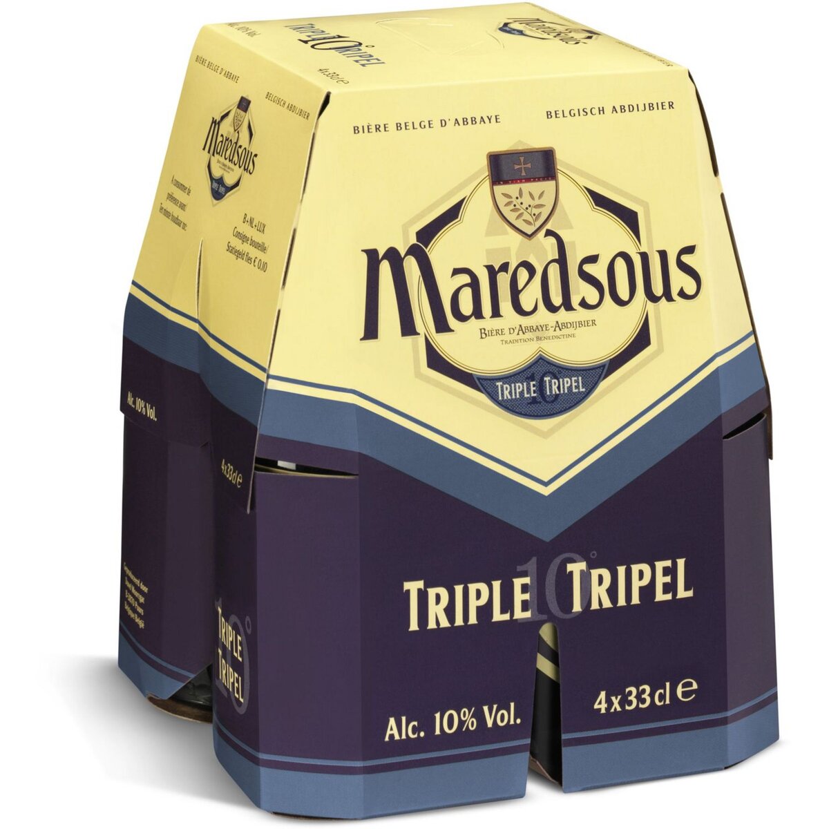 MAREDSOUS Triple bière blonde 10% 4x33cl