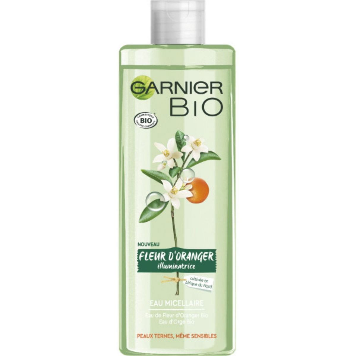 GARNIER BIO Eau micellaire illuminatrice fleur d'oranger 400ml
